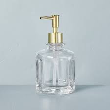 Sculpted Glass Soap Lotion Pump