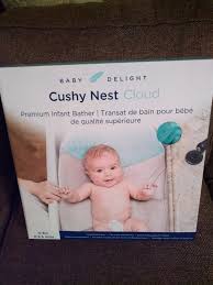 The cushy nest cloud bather folds up compactly for storage or travel. Baby Delight Cushi Nest Cloud Bather Gray Teal Walmart Com Walmart Com