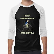 Download Never Underestimate Old Man With Bicycle T Shirts Redbubble