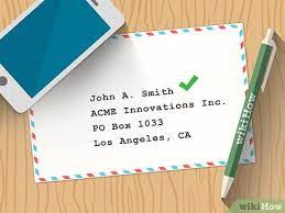 Address format on envelope admission letter canada formal writing. How To Address To A Po Box 10 Steps With Pictures Wikihow