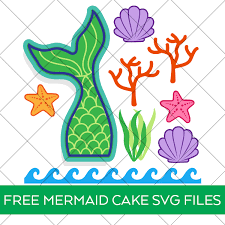 Free Free Mermaid Cake Topper Svg Free SVG PNG EPS DXF File
