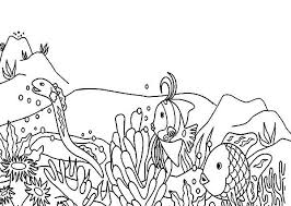This sea snake (coloring page) clipart is great to illustrate your teaching materials. Sea Snake Hunt For Coral Reef Fish Coloring Pages Kids Play Color