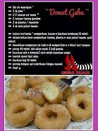 3 1/2 sudu kecil yis segera (instant dry yeast). Donut Gebu Baked Donut Recipes Cooking Recipes Non Bake Desserts
