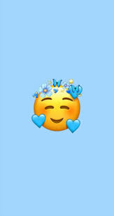 I Luv Blue In 2021 Emoji Wallpaper Emoji Wallpaper Iphone Wallpaper Iphone Cute