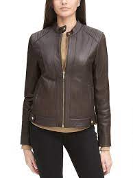 Snap Tab Collar Jacket O My Jacket Casual Leather Jacket Jackets Leather Jackets Women