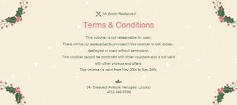 Free $250 burger king & mcdonalds money! Online Merry Christmas Restaurant Gift Voucher Gift Certificate Template Fotor Design Maker