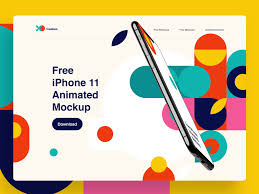 Free Animated Mockup By Ruslanlatypov For Ls Graphics On Dribbble In 2020 Website Design Free Web App Design Banner Design Inspiration