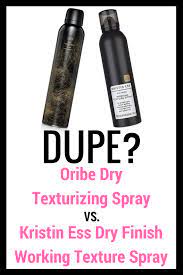 Elle Sees Beauty Blogger In Atlanta Dupe Oribe Dry Texturizing Spray Vs Kristin Ess Dry Finish Working Texture Spray