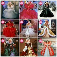 25 Years Of The Holiday Barbie Doll Holidaybarbie Holiday Barbie Dolls Holiday Barbie Collection Christmas Barbie