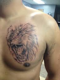 Pin By Hiram Lucena On My Story Lion Chest Tattoo Chest Tattoo Tattoos