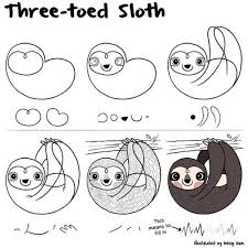 Gregham How To Draw A Sloth Sloth Cute Kawaii Artoftheday For Future Reference Sloth Drawing Sloth Art Sloth