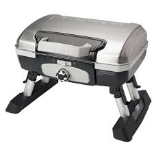 Cuisinart Petit Gourmet 1 Burner Tabletop Portable Propane Gas Grill In Black Cgg 180tb The Home Depot Gas Grill Propane Gas Grill Portable Bbq