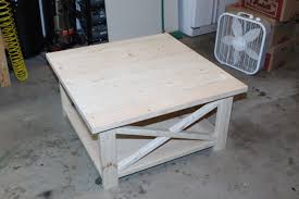 My husband and i are building a console table for my birthday present. Square Rustic X Coffee Table Ana White