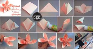 Flores Simples Ja Fiz De Cores Vivas Pra Decorar A Loja De Uma Amiga Minha Simple Flowers Have A Paper Flower Tutorial Paper Origami Flowers Flower Tutorial
