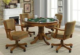 Check spelling or type a new query. 3 In 1 Poker Bumper Pool Amber Dining Game Poker Table 4 Rolling Arm Chairs Set 1 499 00 Picclick