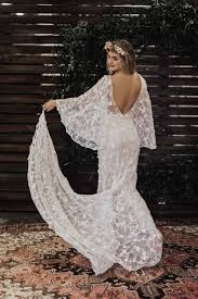 Bestseller Samantha Angel Sleeves Lace Bohemian Wedding Dress Etsy Boho Wedding Gown Bohemian Wedding Dress Etsy Wedding Dress Couture