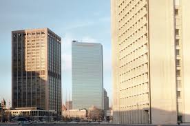 Gardens and the john hancock building in boston, massachusetts. John Hancock Tower Sah Archipedia