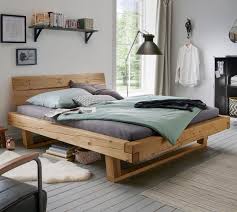 Die ikea betten sind die meistverkauften betten in deutschland überhaupt. Balkenbett Aus Fichtenholz Natur Geolt Bis 200 Kg Basiliano