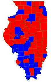 The illinois state map and county map, that has 102 counties, provide the location and the names of all the regions and districts in the state. Illinois Electoral Map Not So Blue These Days Chicago Muckrakers