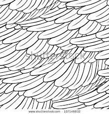 vintage seamless pattern with hand drawn feathers vector illustration by gorbash varvara via shutters feather illustration feather vector feather background