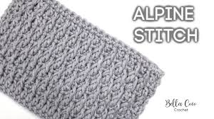Crochet Alpine Stitch Bella Coco Crochet