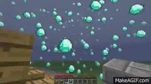 Forget the minecraft you knew. Minecraft It S Raining Diamonds On Make A Gif