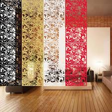 Free Shipping 4 Color Optional Brief Hanging Screen Personalized Wall Stickers Grilles Pvc Deco Wooden Room Dividers Fabric Room Dividers Sliding Room Dividers