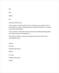 Free 20 Sample Letter Of Recommendation In Ms Word Pdf