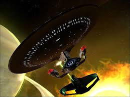 Star Trek Picard Romulan Bird Of Prey U S S Enterprise Ncc 1701 D Pursued By Romulan Bird Of Prey Star Trek Trek Enterprise Ncc 1701