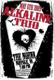 Black And White And Red All Over Alkaline Trio Gigposters Com Alkaline Trio Gig Posters Concert Posters Music Poster