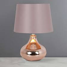 Bieye l10732 cherry blossom tiffany style stained glass table lamp with petal lampshade vintage brass base, 8w x 17h (pink) 4.6 out of 5 stars 138 $135.00 $ 135. Pink And Rose Gold Table Lamp Novocom Top