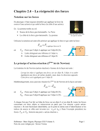 Chapitre 2 4 La Reciprocite Des Forces
