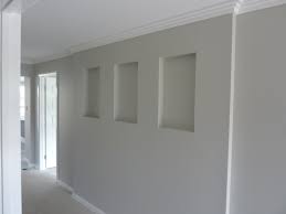 25 photos and inspiration dulux grey paint : Dulux Grey Pebble Love The Cutouts In The Walls Feel Ripped Off Still That I Did T Get Chic Shadow Dulux Living Room Colorful Interiors Basement Wall Colors