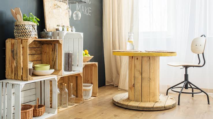 Circular furniture reuse journey from old furniture assessment and collection to refurbishment and second life