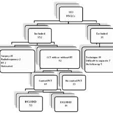 study patients flow chart nsclc non small celllung cancer