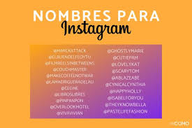 ¡nuestra lista de nombres es inmensa! 70 Nombres Para Instagram Creativos Y Originales