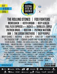 Quebec City Summer Festival Announces Huge Lineup Foo Fighters And The Rolling Stones To Headline Foo Fighters Rolling Stones Festival