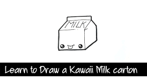 Learn To Draw A Kawaii Milk Carton Step By Step Easy Drawing Youtube