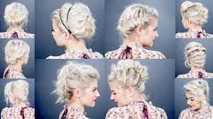 Those with short hair, rejoice, here are the most stylish and beautiful updos for short hair you can create yourself, no matter the occasion. 10 Easy Updo Tutorials For Short Hair Milabu Youtube