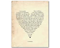 I Carry Your Heart With Me Wall Art E E Cummings Etsy Art Quotes Inspirational Inspirational Prints Etsy Wall Art