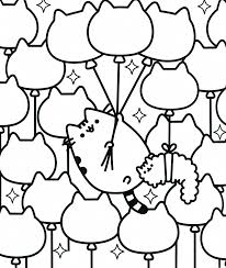 Pusheen coloring pages for kids. Pusheen Cat Coloring Pages For Kids Drawing With Crayons