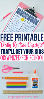 free printable daily routine checklist that every busy