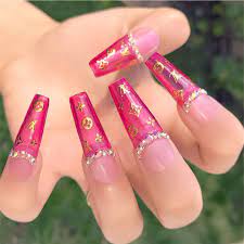 Nail Decals Shop On Instagram Petite Lv Nail Stickers Shopkeeki Available Worldwide From Www Shopkeeki Louis Vuitton Nails Long Acrylic Nails Swag Nails