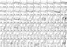 Yardage Chart Decorator And Upholstery Supply Inc Fabric Yardage Upholstery Diy Upholstery Trends