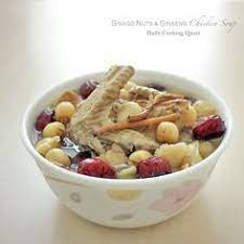 Ginkgo Nuts And Ginseng Chicken Soup Recipe Chinese Soup Recipes Ginseng Chicken Soup Chicken Soup Recipes