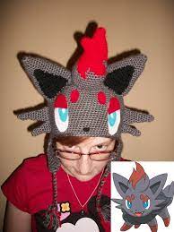 Zorua Beanie Hat By Sasophie On Deviantart Crochet Pokemon Pokemon Hat Crochet Pokemon Hat
