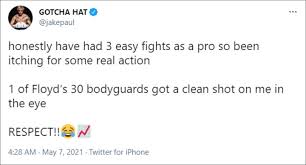 Mayweather's team can then be seen swarming after paul. Qjdsj6hykp19um