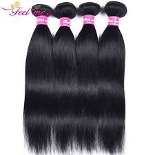 feel me indian straight hair bundles jet black human hair bundles 10 24inch 1 pre colored hair extension non remy