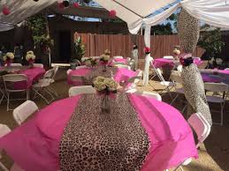 Pink And Leopard Print Baby Shower By Mike S Party Decorations Pink Cheetah Baby Shower Cheetah Baby Showers Baby Shower Themes