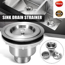 Watch the video explanation about how to replace a kitchen sink strainer online, article, story, explanation, suggestion, youtube. Stainless Steel Strainer Filter Drain Basket For Kitchen Sink Waste Plug Stopper 110mm Buy Online At Best Prices In Bangladesh Daraz Com Bd